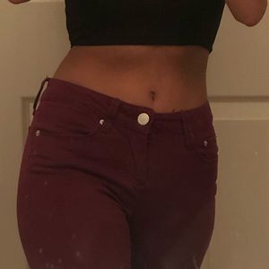 Maroon vintage pants